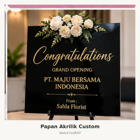 Papan Bunga Akrilik Umbulharjo